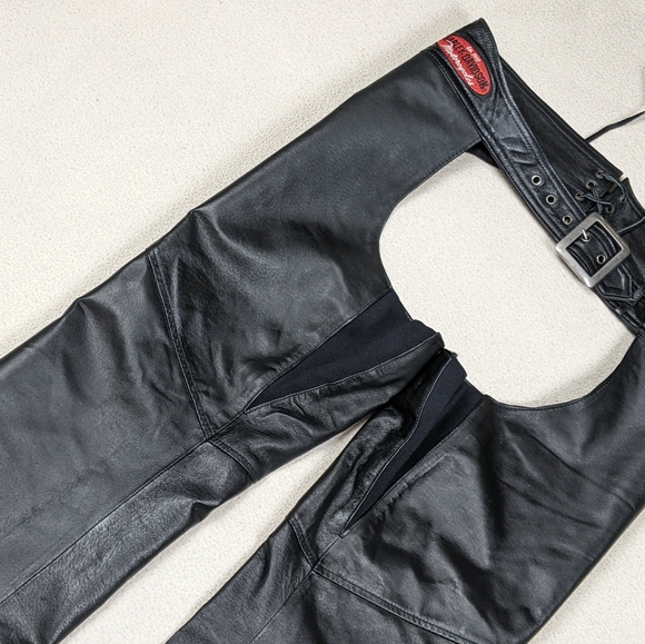 Harley Davidson Riding Gear Deluxe Pigskin Leather Chaps Women's Sz Small Hemmed - Picture 9 of 16